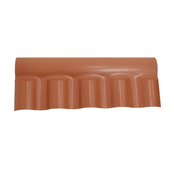 Cumeeira Central Plan PVC Articulada Marrom 86x35cm Cersan Cumeeira Central Plan PVC Articulada 86x35cm Cersan