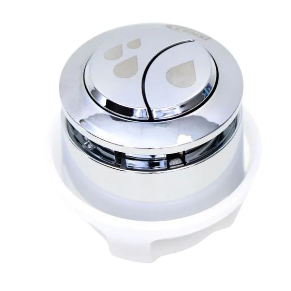 Botão Acionador Frontal Duplo para Caixa Acoplada 9564 Censi Botão Acionador Frontal Duplo para Caixa Acoplada Cromado 9564 Censi