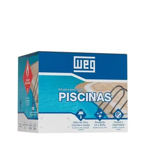 Tinta Premium PU Brilhante para Piscina 4,5L Weg Tinta Premium PU Brilhante para Piscina Azul 4,5L Weg