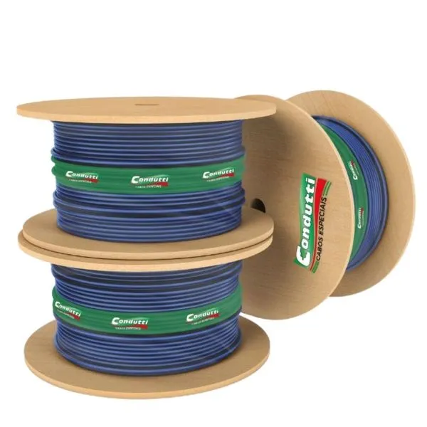 Cabo de Rede UTP CAT5E 4Px24AWG 100MHz CMX Azul por Metro Condutti Cabo de Rede UTP CAT5E 4Px24AWG 100MHz CMX Azul Condutti por Metro