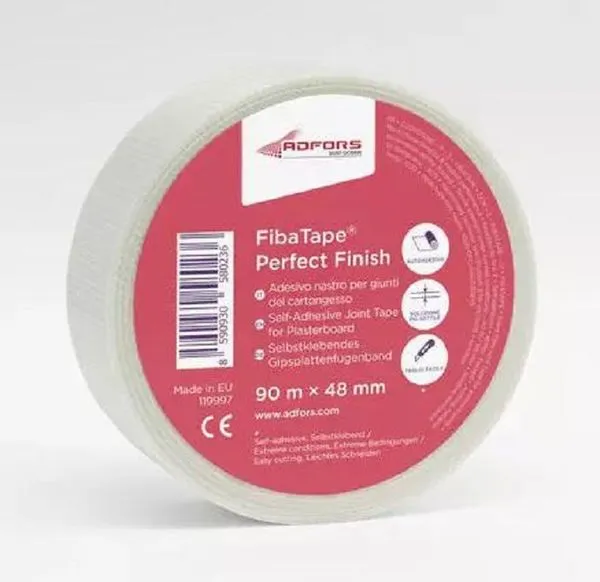 Fita Telada para Drywall Fibra de Vidro Perfect Finish 48mm 20m Adfors Fita Telada Fibra de Vidro Perfect Finish Branca 48mm 20m Adfors