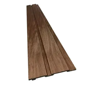 Painel Ripado Poliestireno Ruffino Painel Ripado Poliestireno Jacarandá 12,2cmx2,85m