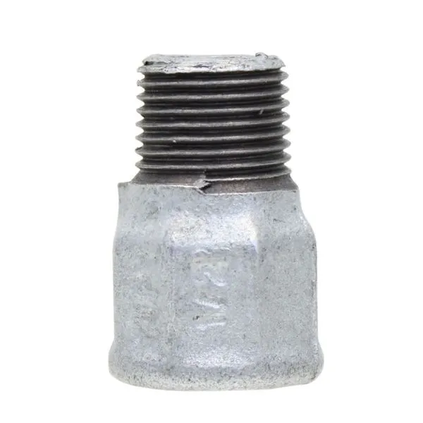 Luva de Redução Galvanizada Macho Fêmea BSP 1 x 1/2" Tupy
