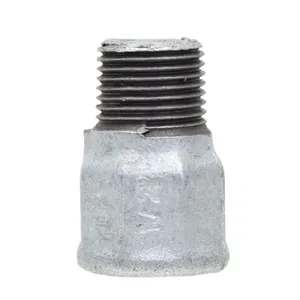Luva de Redução Galvanizada Macho Fêmea BSP 1 x 1/2" Tupy