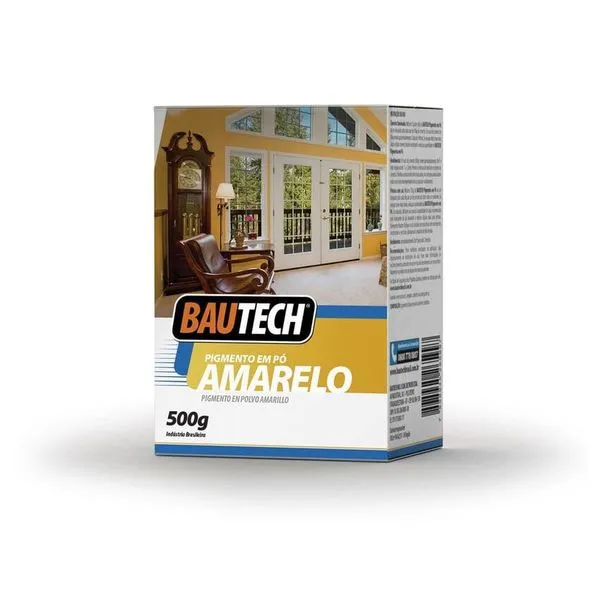 Corante em Pó Colorset 500g Bautech Corante em Pó Colorset Amarelo 500g Bautech