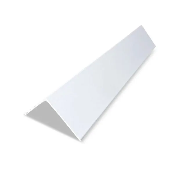 Cantoneira de Alumínio Abas Iguais 25,40x0,70mm Cantoneira Abas Iguais 25,40x0,70mm 1m Alumínio Branco