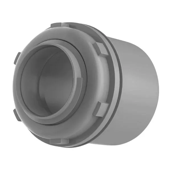 Conector Reto PVC TAF Conector Reto PVC 1" Cinza TAF
