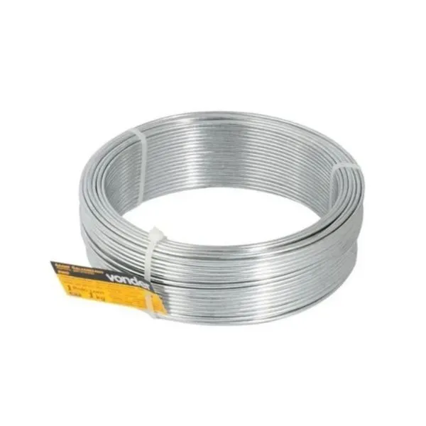 Arame Galvanizado 18 1,65mm BWG Comercial 1Kg Vonder Arame Galvanizado Comercial BWG 18 1,24mm 1Kg