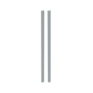 Trilho para Prateleira Simples Encaixe Multivisão Trilho para Prateleira Simples Encaixe 150cm Cinza