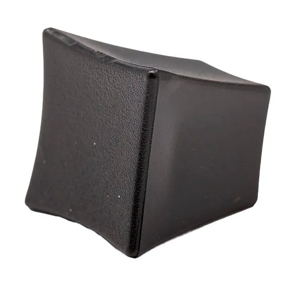 Puxador Botão Quadrado Florença 30mm Ago Inox Puxador Botão Quadrado Florença 30mm Plástico Preto Fosco