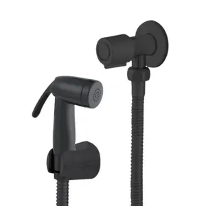 Ducha Higiênica Inox com Registro Gatilho ABS Preto 2039
