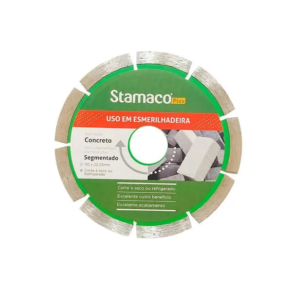 Disco Diamantado Segmentado Stamaco Disco Diamantado Segmentado 4.3/8" 110x22,2mm 2772 Stamaco