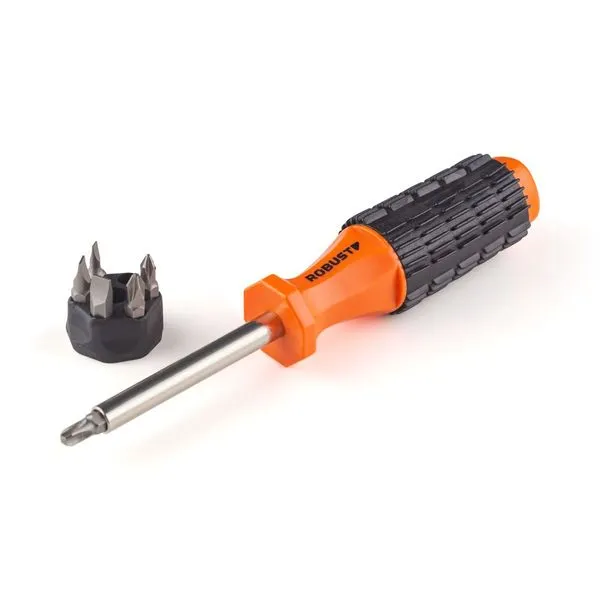 Chave de Fenda com Ponteiras Phillips/ Fenda 7 em 1 Robust Chave de Fenda com Ponteiras Phillips/Fenda 7 em 1 Robust