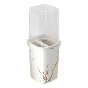Porta Escova de Dente Decorado Branco Plasútil 13750