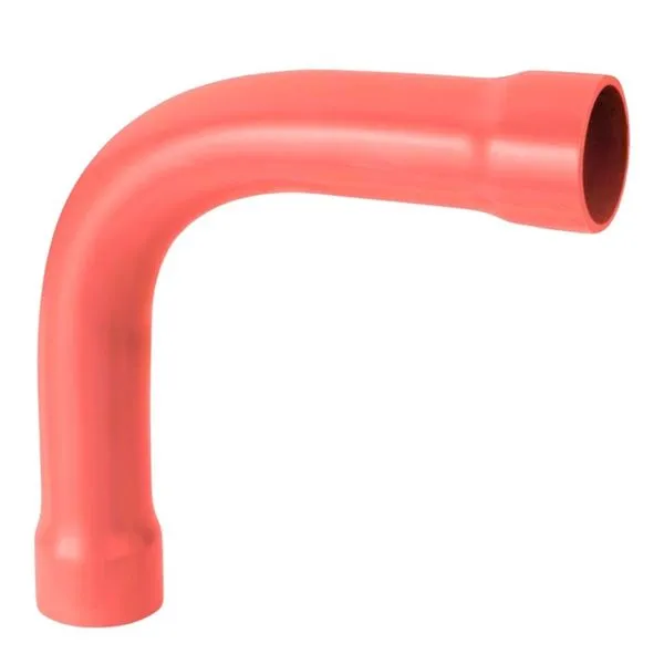 Curva 90º PVC Normal com Bolsa de PVC TAF Curva 90° Normal com Bolsa PVC 1" Vermelho TAF
