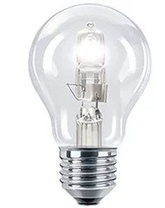 Lâmpada Halógena Bulbo A60 Luz Amarela E27 FoxLux Lâmpada Halógena Bulbo A60 100W E27 2160 Lúmens Luz Amarela 127V