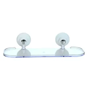 Porta Shampoo Reto para Banheiro 36x20cm ABS Plástico Branco Toralf
