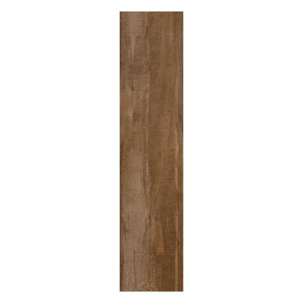 Porcelanato Cerato Retificado Acetinado Marrom 24x105cm 1,85m2 (Lote 30)