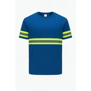 Camiseta Poliéster Manga Curta Refletiva Tockformes Camiseta Manga Curta Poliester Refletiva Azul Tamanho M Tockformes
