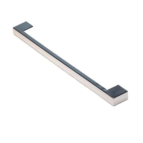 Puxador Barra Quadrada Ideal 256mm Ago Inox Puxador Barra Quadrada Ideal 256mm Plástico Cromado
