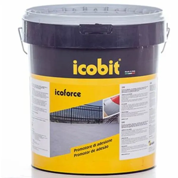 Promotor de Aderência e Impermeabilizante Icoforce Cinza Icobit PROMOTOR ADERENCIA ICOFORCE CZ 5KG LAJES E TELHADOS