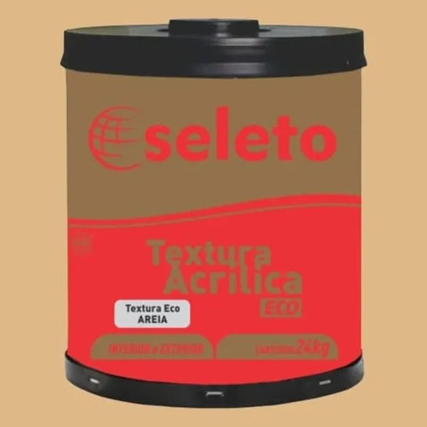Textura Acrílica Rústica 24Kg Seleto Textura Acrílica Rústica Areia 24Kg Seleto