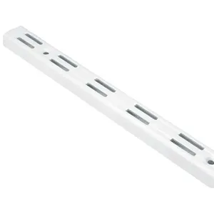 Trilho para Prateleira Duplo Encaixe Branco Trilho para Prateleira Duplo Encaixe 150cm Branco
