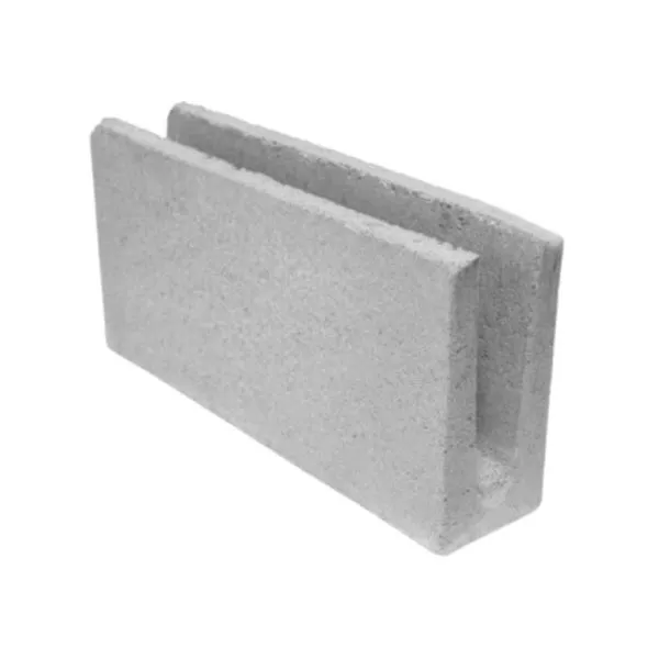 Canaleta de Concreto Vedação 9x19x39cm Uberpre Canaleta de Concreto para Vedação 9X19X39cm Uberpre
