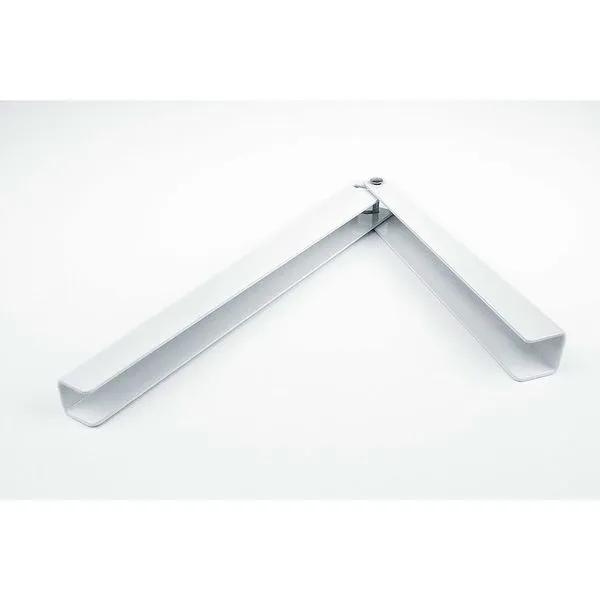 Suporte de Prateleira e Mesa Dobrável até 40Kg Aço Branco Fico Suporte de Prateleira e Mesa Dobrável até 40Kg 38cm Aço Branco