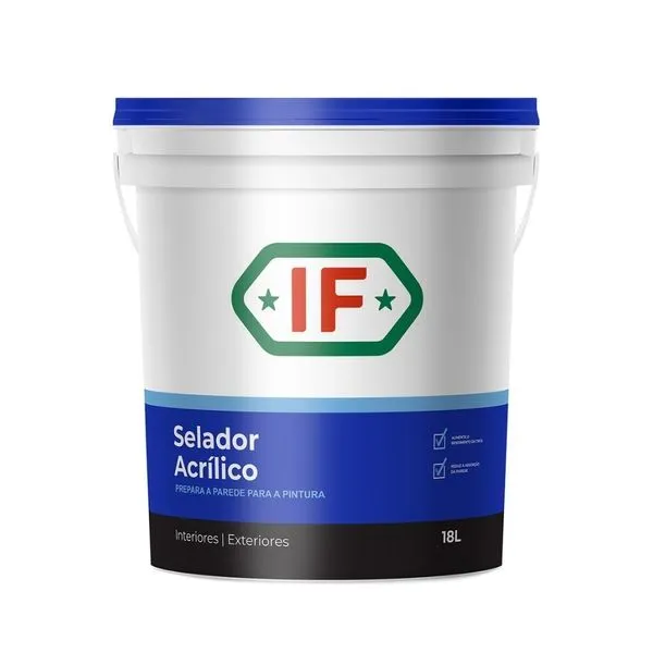 Selador Acrílico Branco 18L IF Oxicolor Selador Acrílico Branco 18Kg IF Oxicolor