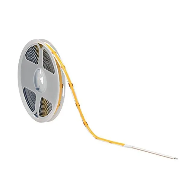Fita LED COB 5 Metros 8W/m IP20 500 Lúmens 127V Luminatti Fita de Led COB 5 Metros 8W/m Luz Amarela 127V