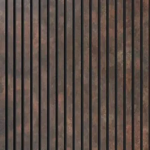 Painel Ripado EVA Autocolante Urban Meu Rodapé Painel Ripado EVA Autocolante Urban Corten 10cmx10m