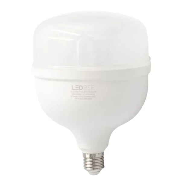 Lâmpada LED Alta Potência T140 Luz Branca E27 Bivolt LedBee Lâmpada de LED Alta Potência T140 50W E27 4200 Lúmens Luz Branca