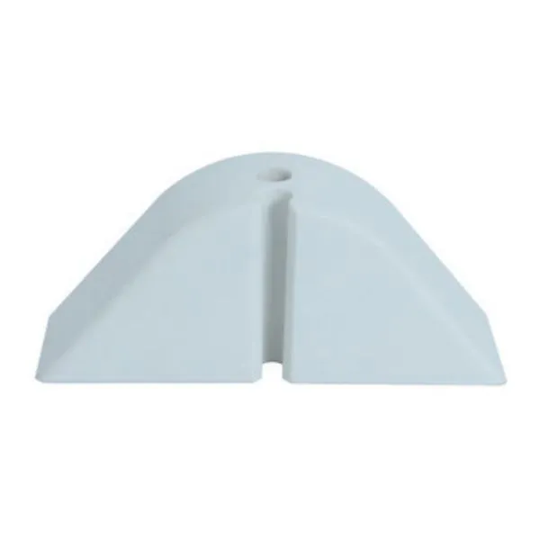 Calço Telha Ondulada Onda Alta Branco 4x12,8cm Cersan Calço Telha Ondulada Onda Alta Cersan