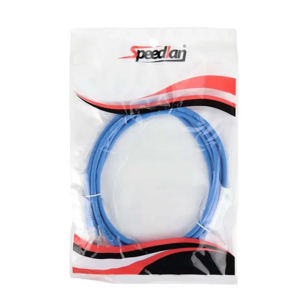 Cabo de Rede Patch Cord CAT5E 2 Metros Dualcomp Cabo de Rede Patch Cord CAT5E Azul Dualcomp 2 Metros