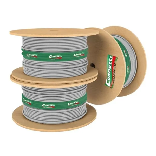 Cabo de Rede UTP CAT5E 4Px24AWG 100MHz CMX Cinza por Metro Condutti Cabo de Rede UTP CAT5E 4Px24AWG 100MHz CMX Cinza Condutti por Metro