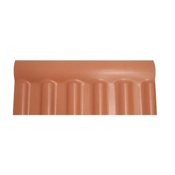 Cumeeira Central Colonial PVC Articulada Marrom 86x35cm Cersan Cumeeira Central Colonial PVC Articulada 86x35cm Cersan