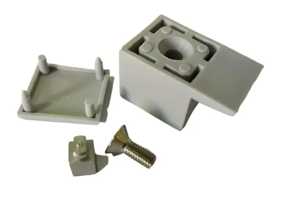 Batedor Inferior com Parafuso para Box Roaplas Batedor Inferior com Parafuso Cinza para Box