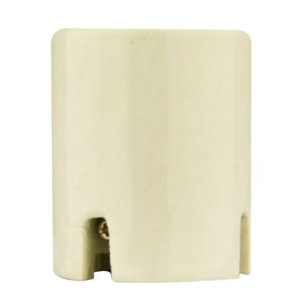 Soquete de Porcelana com Adaptador para Lâmpada E27/E40 Foxlux Soquete de Porcelana Branco E27 com Adaptador para E40