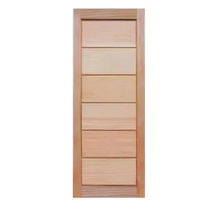 Folha de Porta Maciça Eucalipto BB022 Reck Folha de Porta Maciça Ref. BB022 Eucalipto 210x70cm