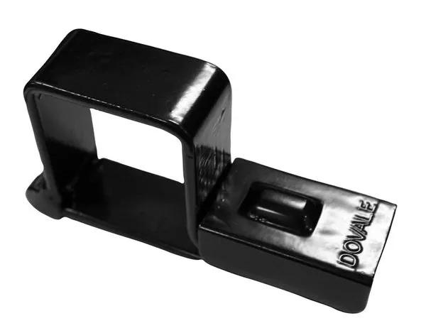 Porta Cadeado para Portão Cadeados de 30mm Preto Dovale Porta Cadeado para Portão N°10 53x63mm Cadeados de 30mm Preto