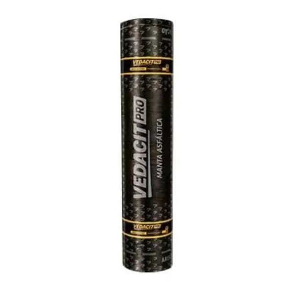 Manta Asfáltica Glass Tipo II VPro 3mm 10m Vedacit MANTA ASFALT GLASS TPII VPRO 3MM 10M LAJES E TELHADOS
