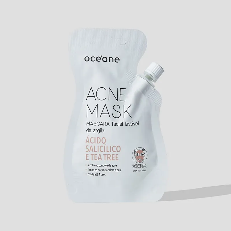 Máscara Facial Antiacne com Ácido Salicílico - Acne Mask 35ml