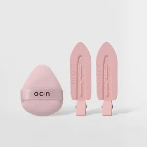 Kit Acessórios para Make – Presilha de Cabelo Rosa + Mini Esponja Océane Edition (2 Produtos)