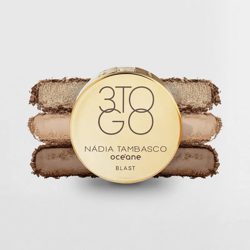 Trio de Sombras Nádia Tambasco By Océane - 3 To Go Palette Blast 7,8g
