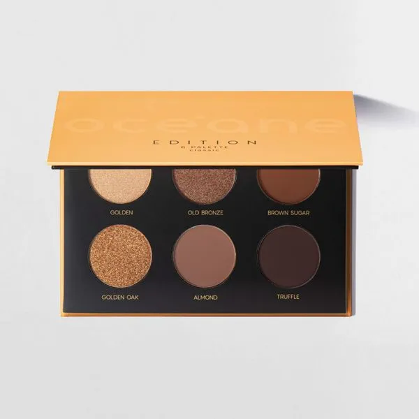 Paleta de Sombras Tons Terrosos - 6 Eyeshadow Palette Classic Océane Edition 7,8g Não
