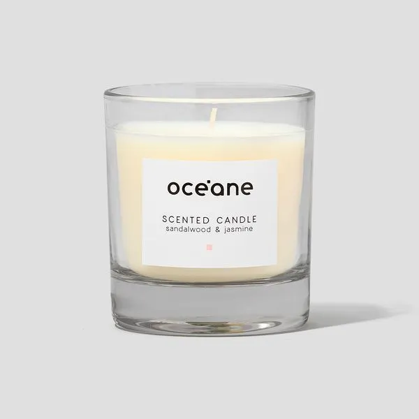 Vela Aromatizada de Sândalo e Jasmim - Scented Candle 180g