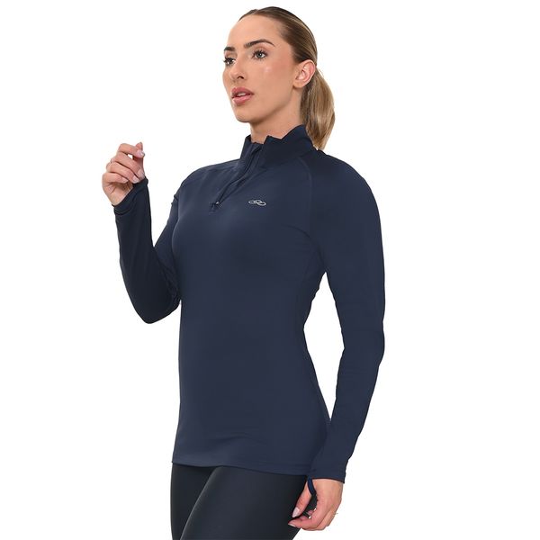 Blusa Térmica Manga Longa Olympikus Feminina M Azul