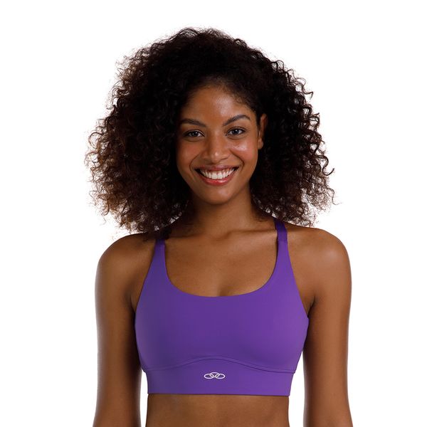 Top Corre Médio Impacto Olympikus Feminino G Roxo