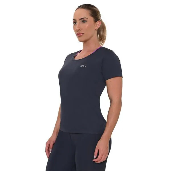 Camiseta Manga Curta Essential Olympikus Feminina P Azul